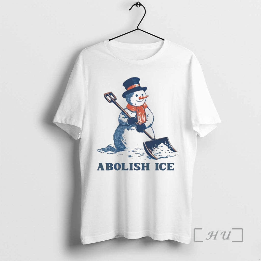 Officials Funny Winter Cute Snowman Abolish Ice