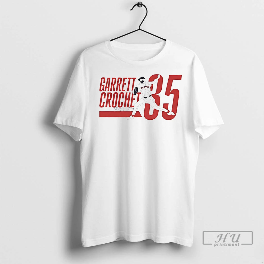 Officials Garrett Crochet Pitching Boston Red Sox T Shirts