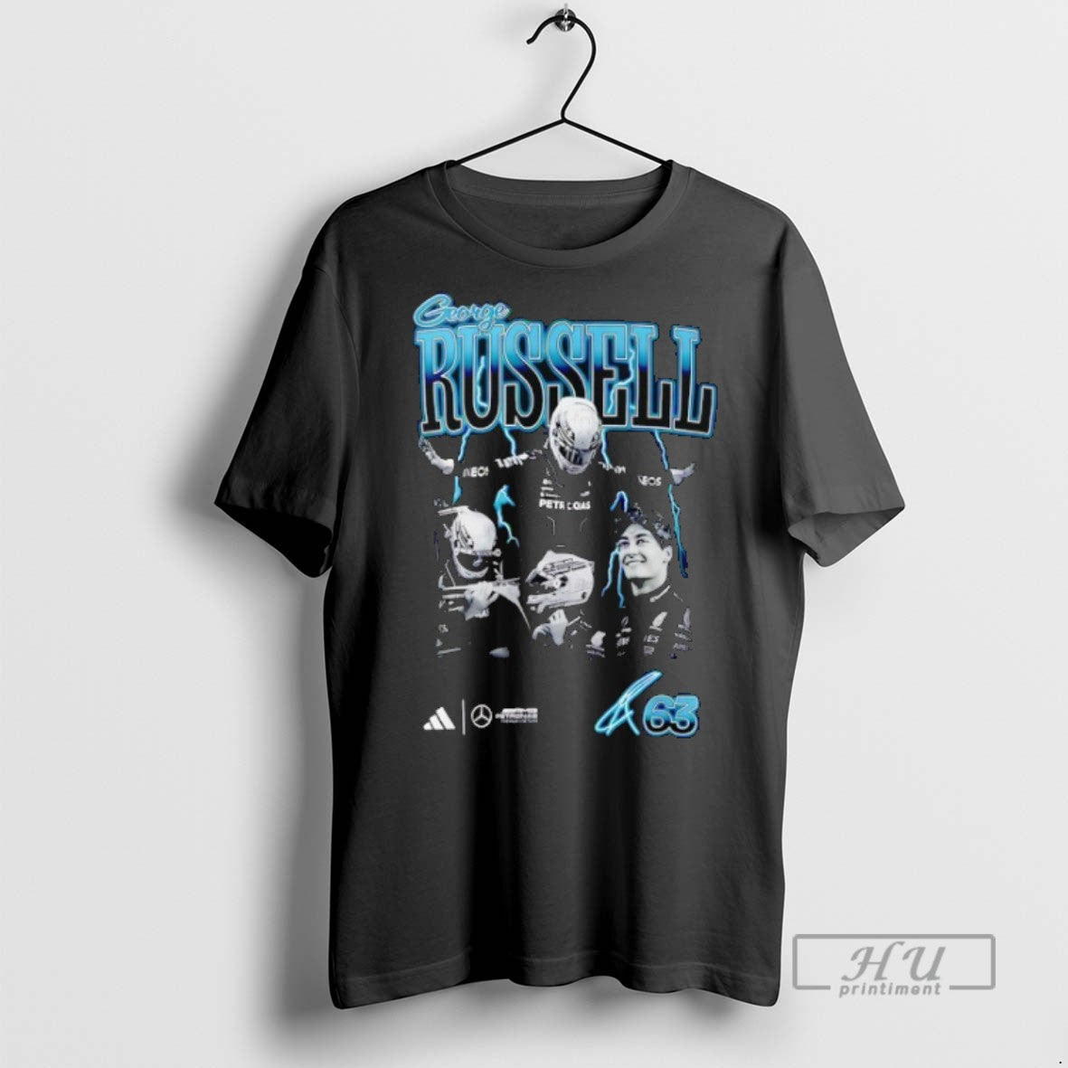 Officials George Russell Mercedes Amg Petronas F1 Team Signature T Shirt s