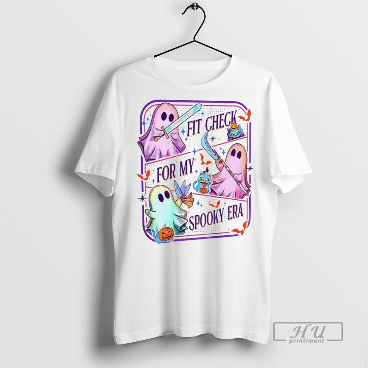 Officials Ghost Huntrix Demon Hunters Spooky Season Fit Check For My Spooky Era Unisex , , , Long Sleeve Tee