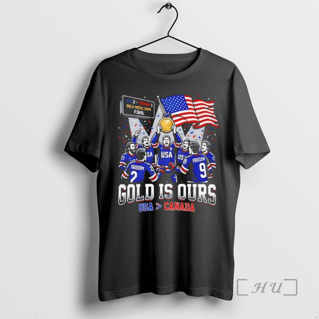 Officials Gold Is Ours Hockey Usa Canada Graphic