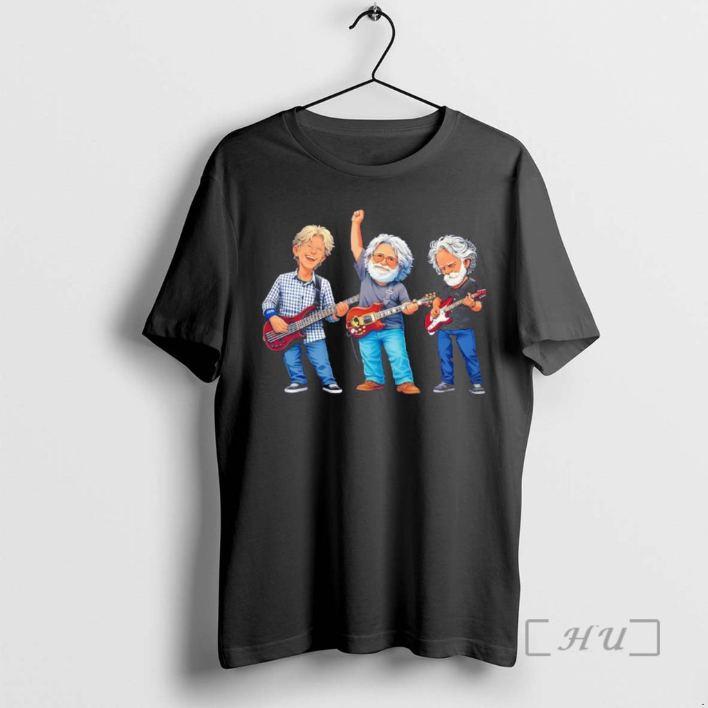 Officials Grateful Dead Band Members Bob Weir Jerry Garcia Phil Lesh Tribute Premium T Shirts