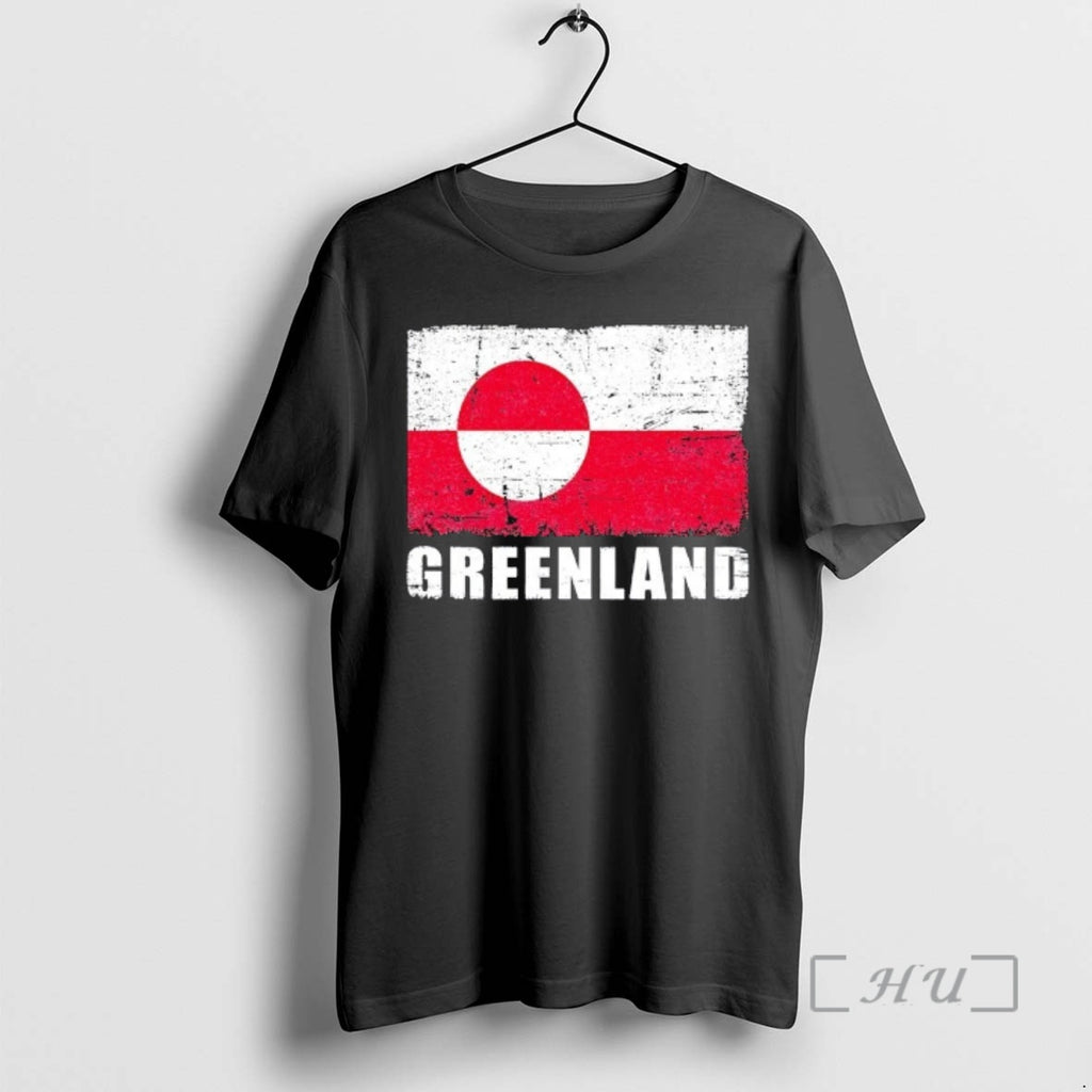 Officials Greenland Grunge Country Flag