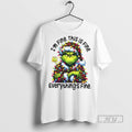Officials Grinch Im Fine This Is Fine Everythings Fine Happy Christmas Day T Shirt Unisex , , , Long Sleeve Tee