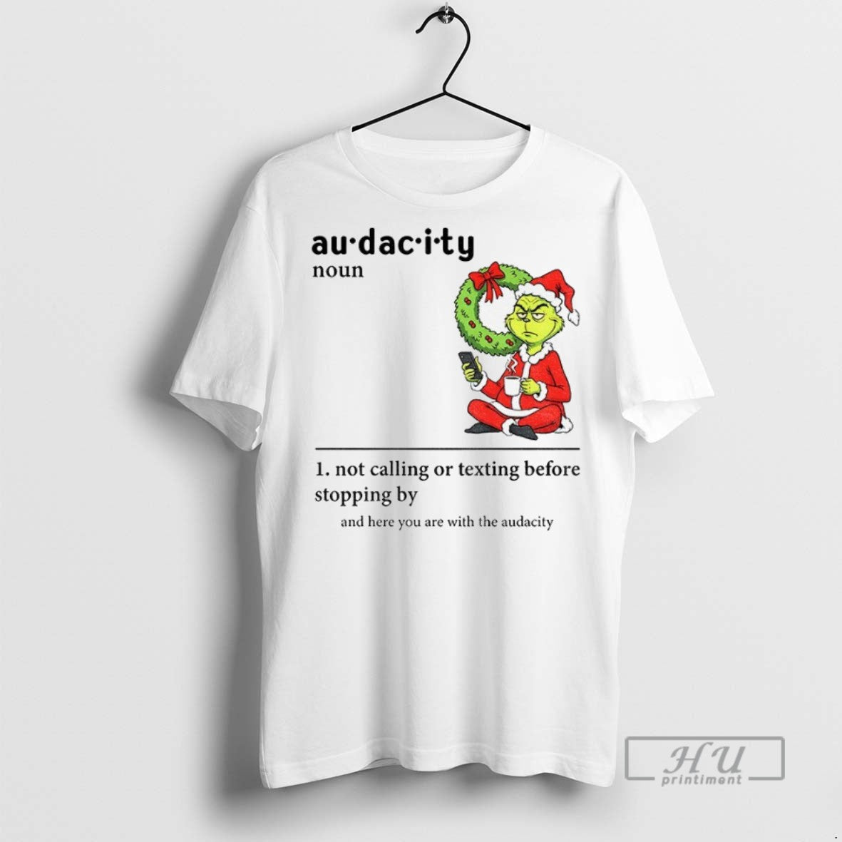 Officials Grinch Santa Hat Au Dac I T Shirt s Unisex , , , Long Sleeve Tee