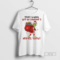Officials Grinch Santa Hat Think Im Gonna Get On Someones Nerves Today Christmas Unisex , , , Long Sleeve Tee
