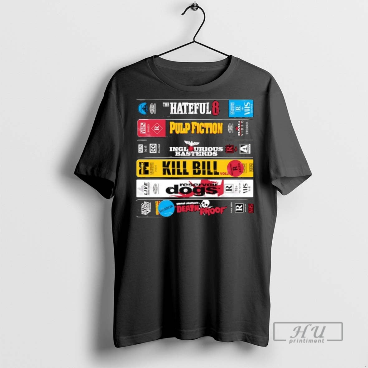 Officials Grindhouse Grit A Stack Of Tarantino Video Tapes T Shirt s Unisex , , , Long Sleeve Tee