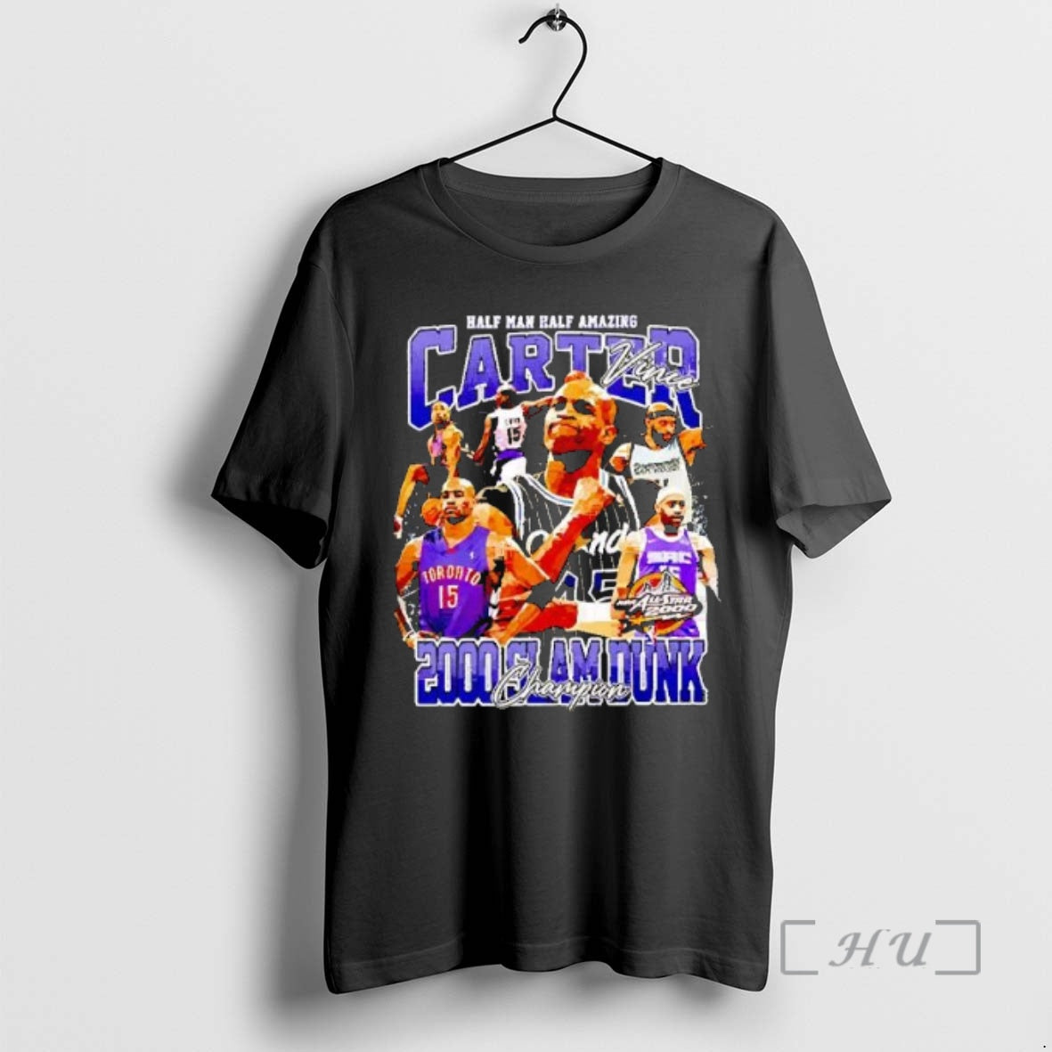 Officials Half Man Half Amazing Vince Carter 200 Slam Dunk Champions Retro T-Shirts