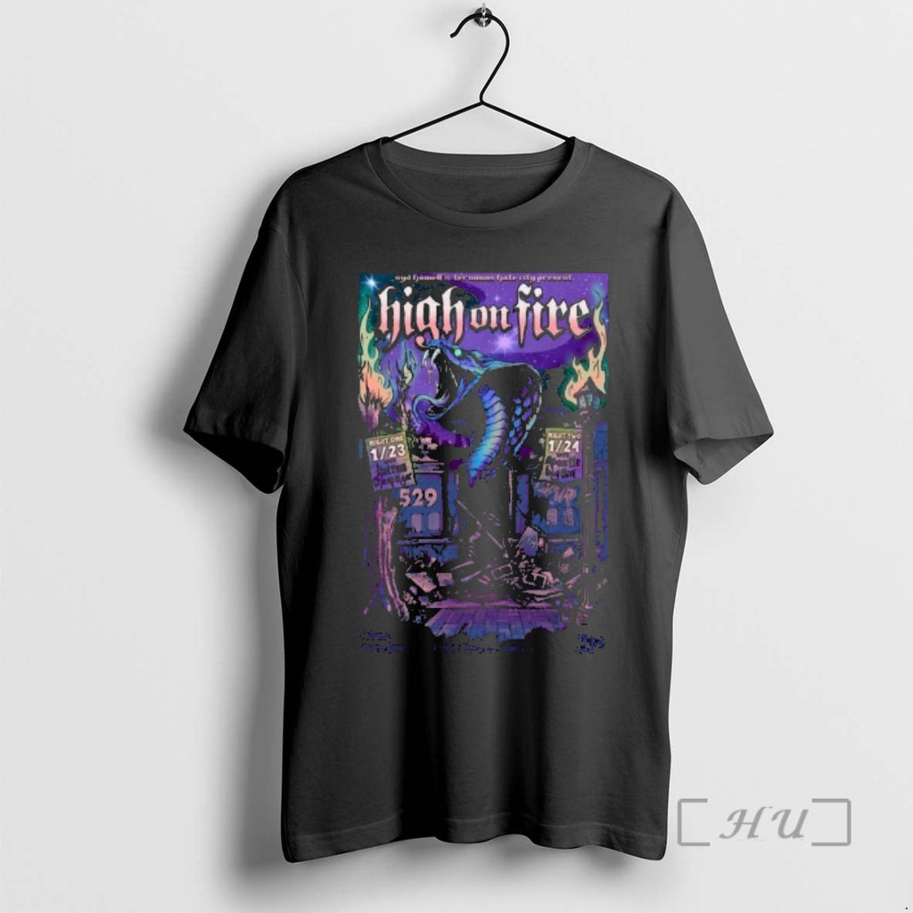 Officials High On Fire Atlanta Ga February 23 24 2026 Tour Premium T Shirts Sweater