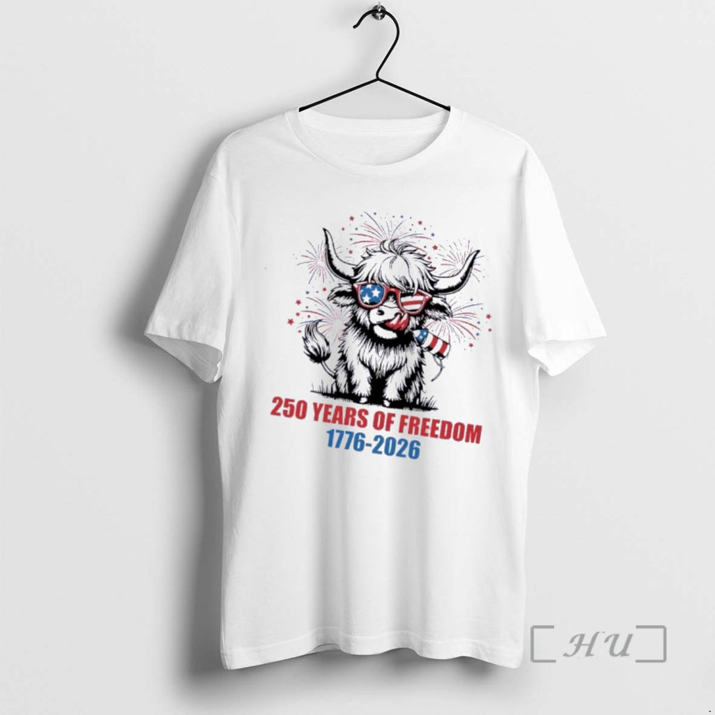 Officials Highland Cow 250 Years Of Freedom 1776 2026