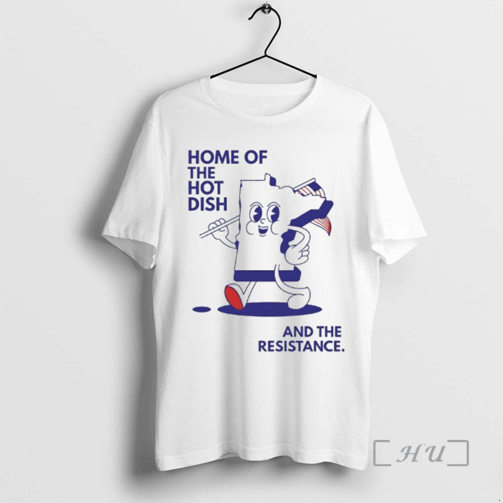 Officials Home Of The Hot Dish And The Resistance Minnesota Map Premium T Shirts Sweater
