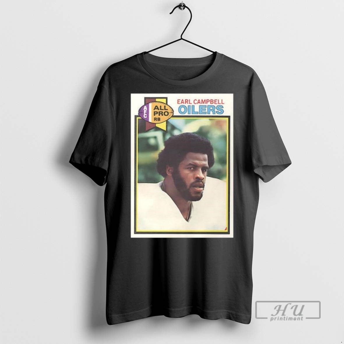 Officials Houston Oilers Earl Campbell Trading Card T Shirts s Unisex , , , Long Sleeve Tee