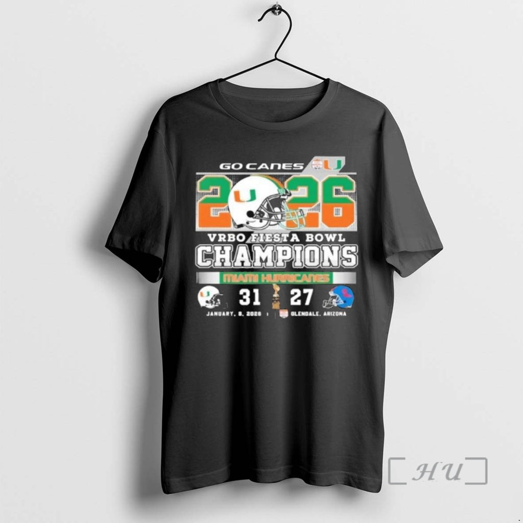 Officials Hurricanes 31 27 Rebels 2026 Fiesta Bowl Champions