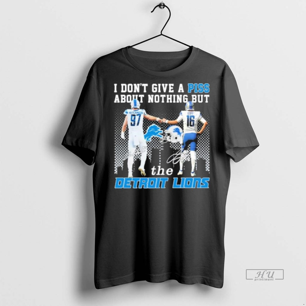 Officials I Dont Give A Piss About Nothing But The Detroit Lions T Shirt Sweater