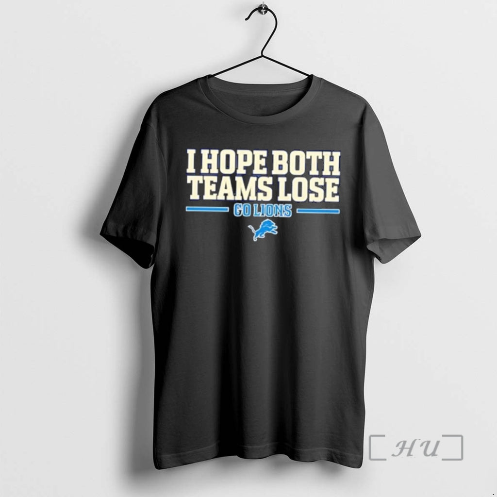 Officials I Hope Both Teams Lose Go Lions Football Logo