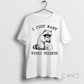 Officials I Just Want Furry Friends Raccoon Hugging Cat