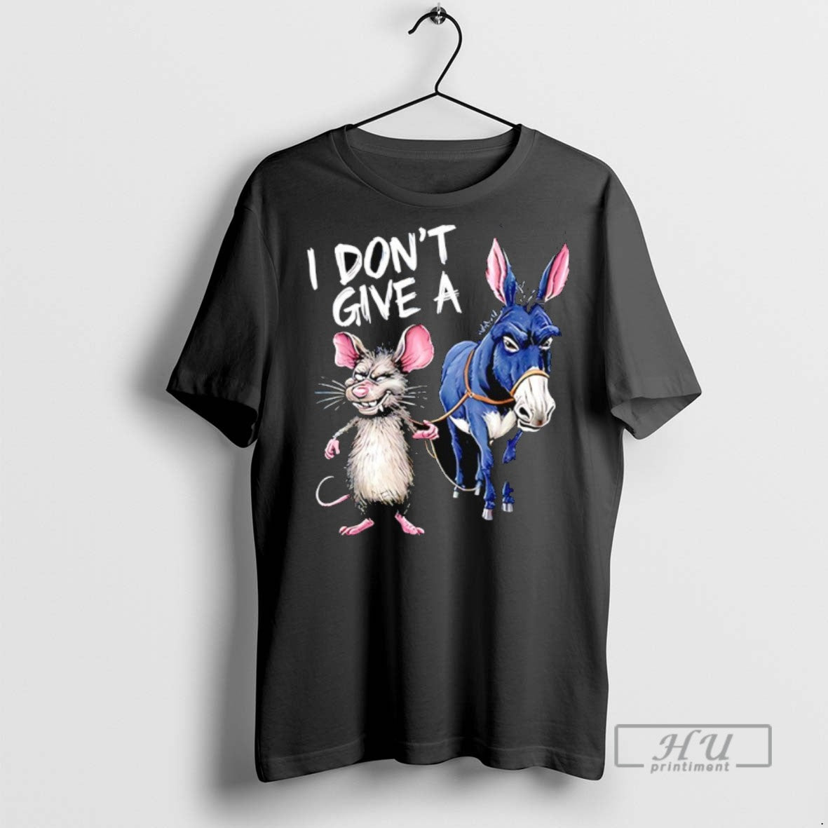 Officials I Dont Give A Rats Ass Mouse And Donkey T Shirts s Unisex , , , Long Sleeve Tee