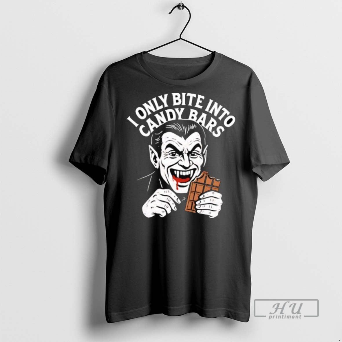Officials I Only Bite Into Candy Bars Vampire T Shirt s Unisex , , , Long Sleeve Tee