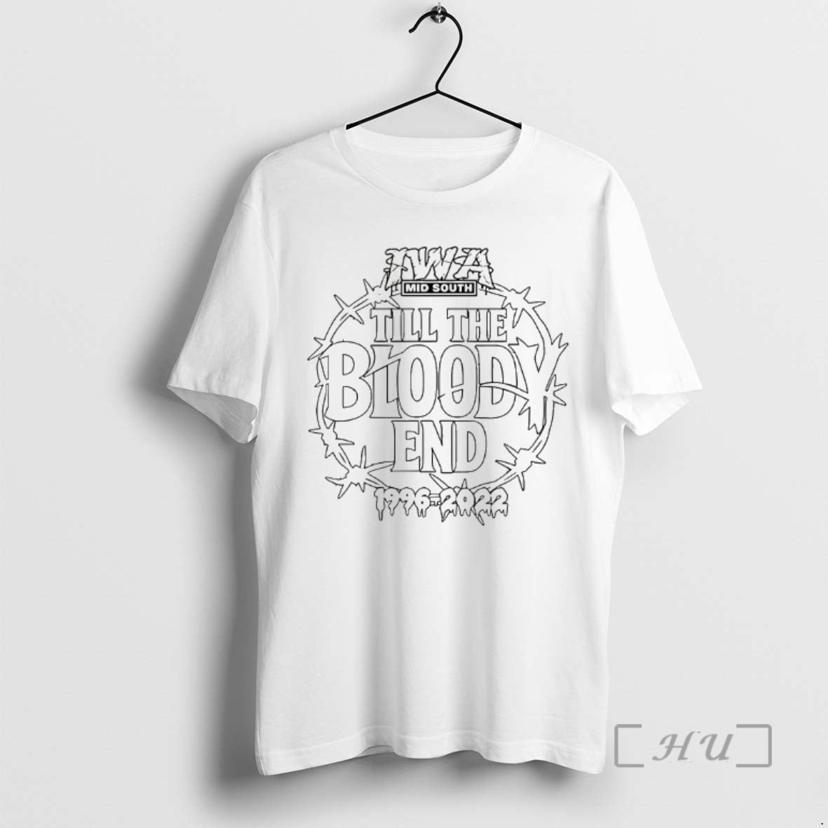 Officials Iwa Mid South Till Bloody End 1996 2022 T-Shirts