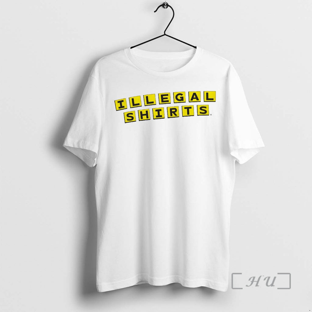 Officials Illegal Shirts Waffle House Yellow Crossword Logo