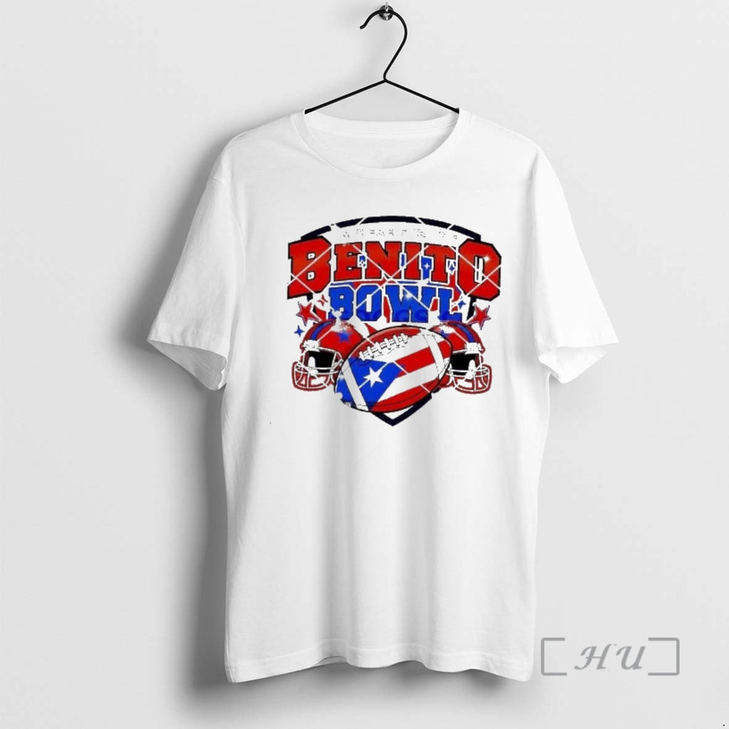 Officials Im Here For Benito Bowl Football Fan Puerto Rico Flag Premium T Shirts Sweater