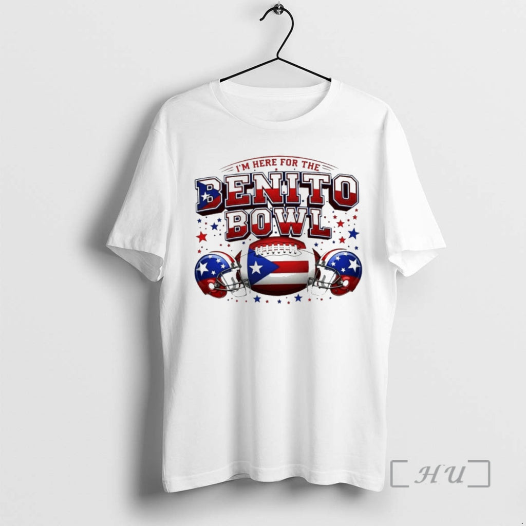 Officials Im Here For The Benito Bowl Funny Latin Music Fan Premium T Shirts Sweater