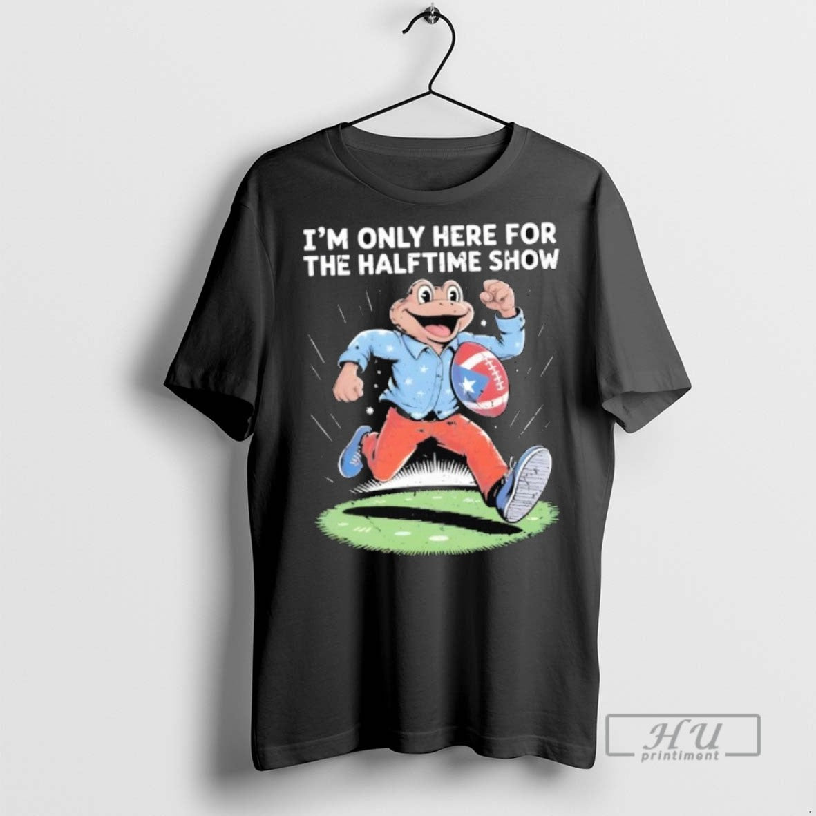 Officials Im Only Here For The Halftime Show Frog Football T Shirt s Unisex , , , Long Sleeve Tee