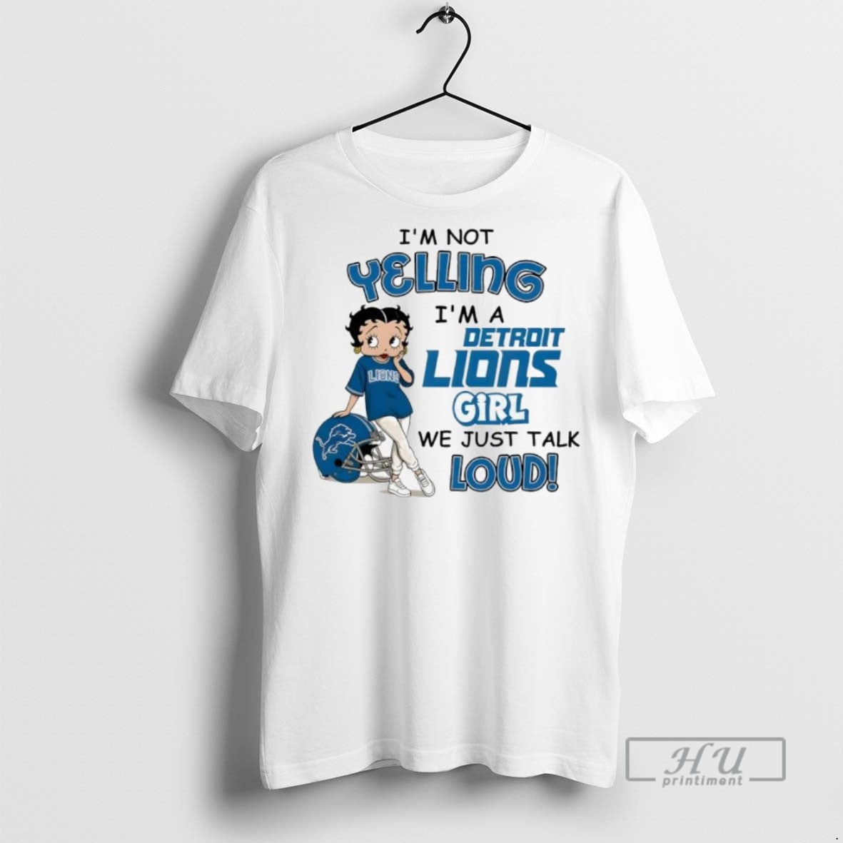 Officials Im Not Yelling Im A Detroit Lions Girl We Just Talk Loud Unisex , , , Long Sleeve Tee