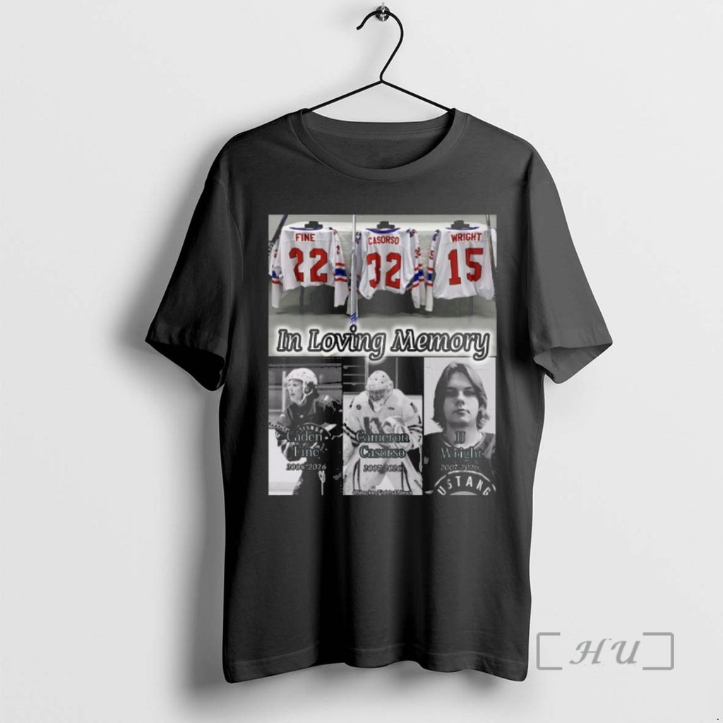 Officials In Loving Memory Of Cameron Casorso Caden Fine And Jj Wright Premium T Shirts