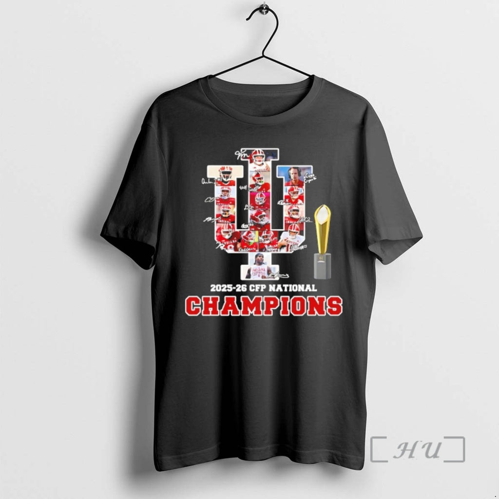 Officials Indiana Football Players Signatures 2025 26 Cfp National Champions