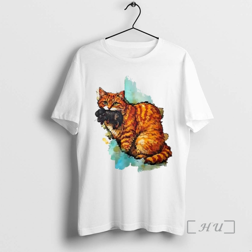 Officials Iran Map Orange Tabby Cat Woman