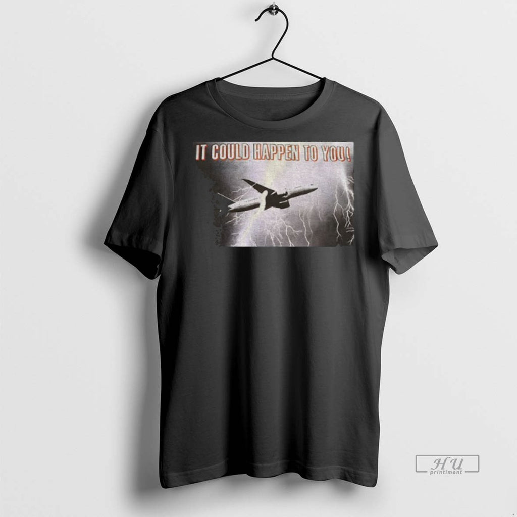 Officials It Could Happen To You Plane Lightning Vintage T Shirt Sweater