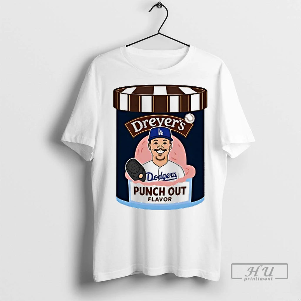 Officials Jack Dreyer Ice Cream Punch Out Flavor La Dodgers T Shirt