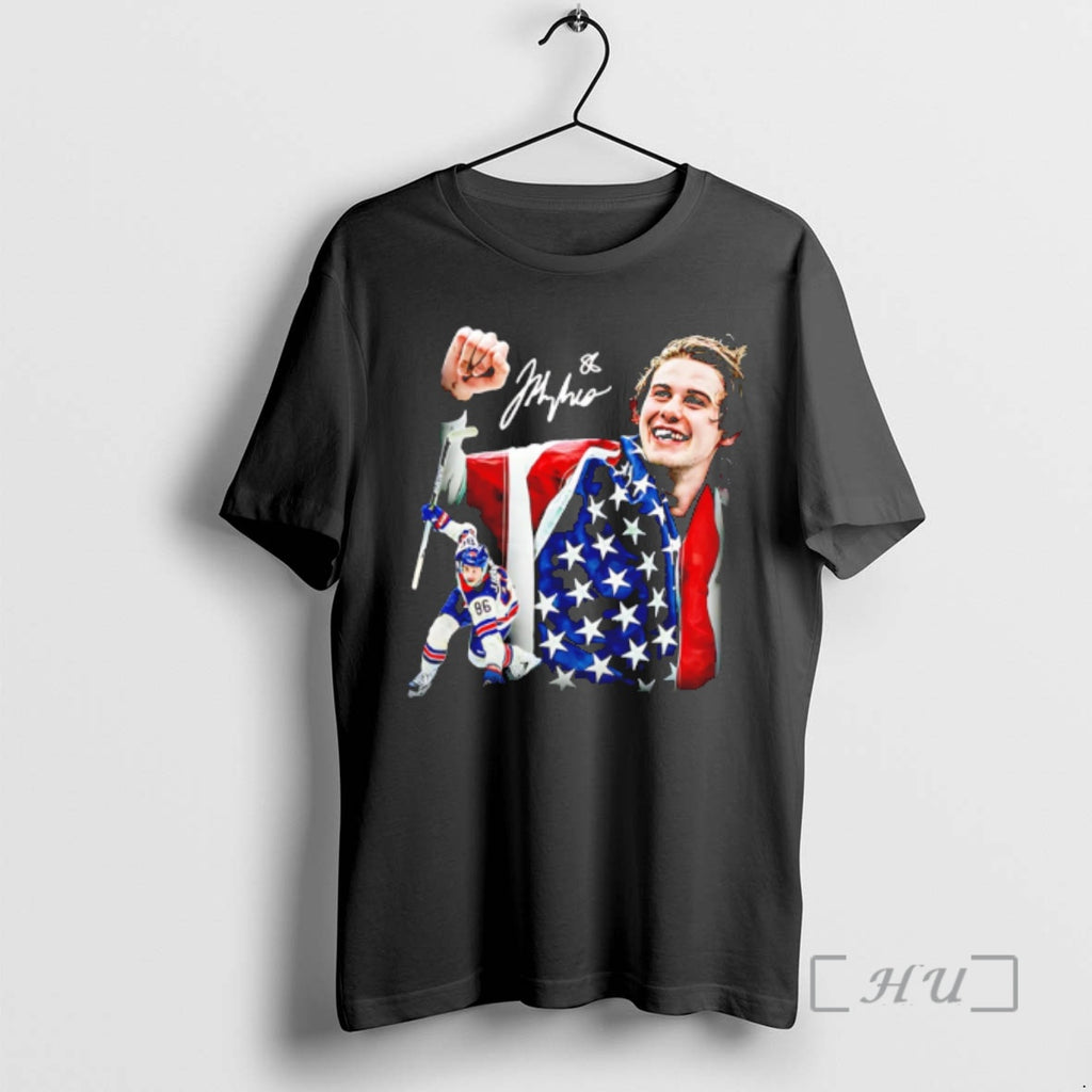 Officials Jack Hughes Golden Goal Usa Hockey Champions Signature