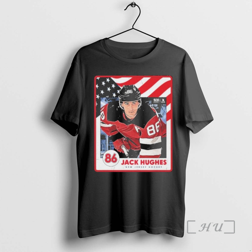 Officials Jack Hughes New Jersey Hockey Usa Card