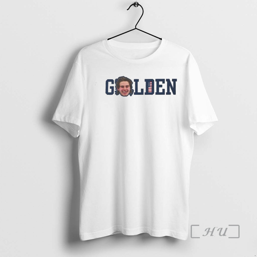 Officials Jack Hughes Smile Usa Hockey Golden Goal 2026 Logo