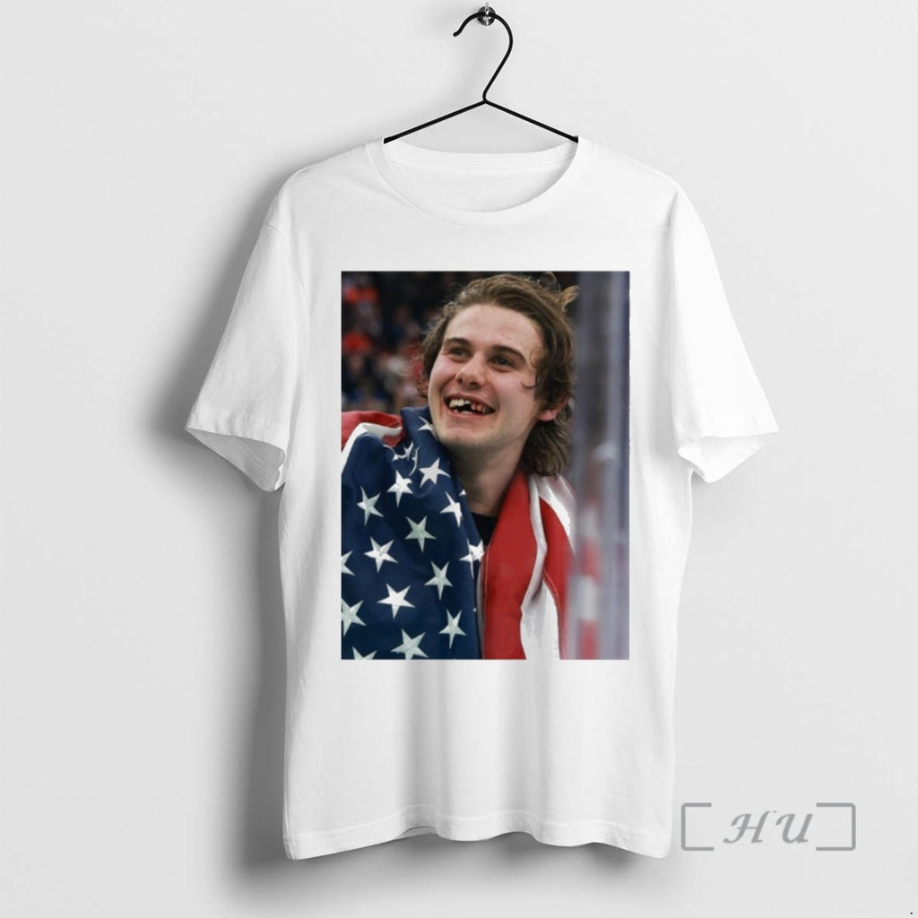 Officials Jack Hughes Teeth Usa Mens Hockey Champions