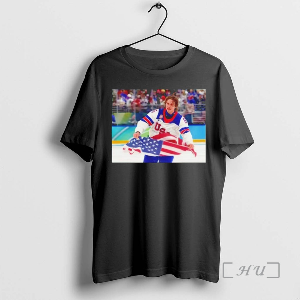 Officials Jack Hughes Usa Hockey Gold Photo 2026