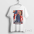 Officials Jack Hughes Usa Hockey Patriotic Hockey Fan American Flag Olympic 2026 Premium T Shirts