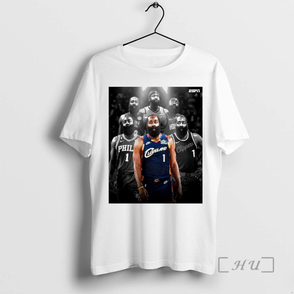 Officials James Harden Cleveland Cavalier Sixth Team In His Nba Career Premium T Shirts Sweater