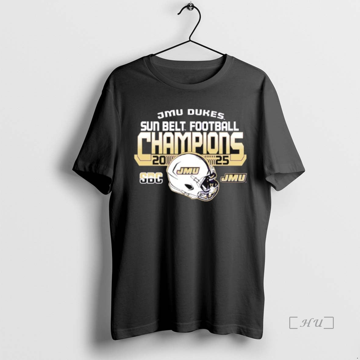 Officials James Madison University Dukes Sun Belt Football Champions 2025 T-Shirts