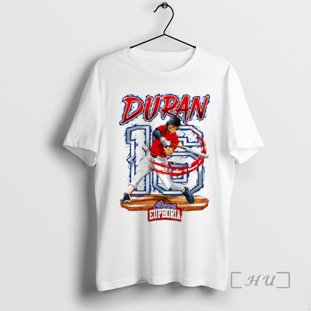 Officials Jarren Duran Boston Red Sox Hand Drawn Artwork