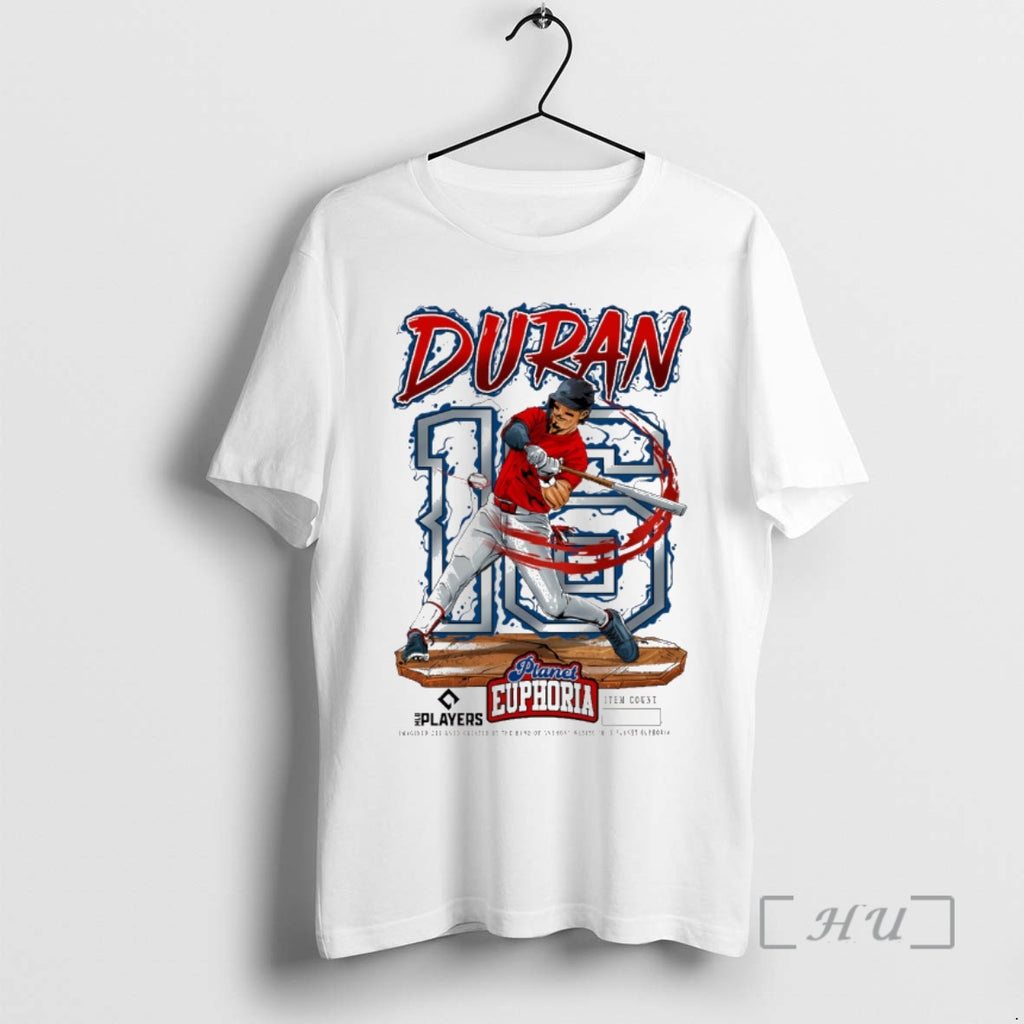 Officials Jarren Duran V2 Boston Red Sox Mlb 2026 Planet Euphoria Art Premium T Shirts