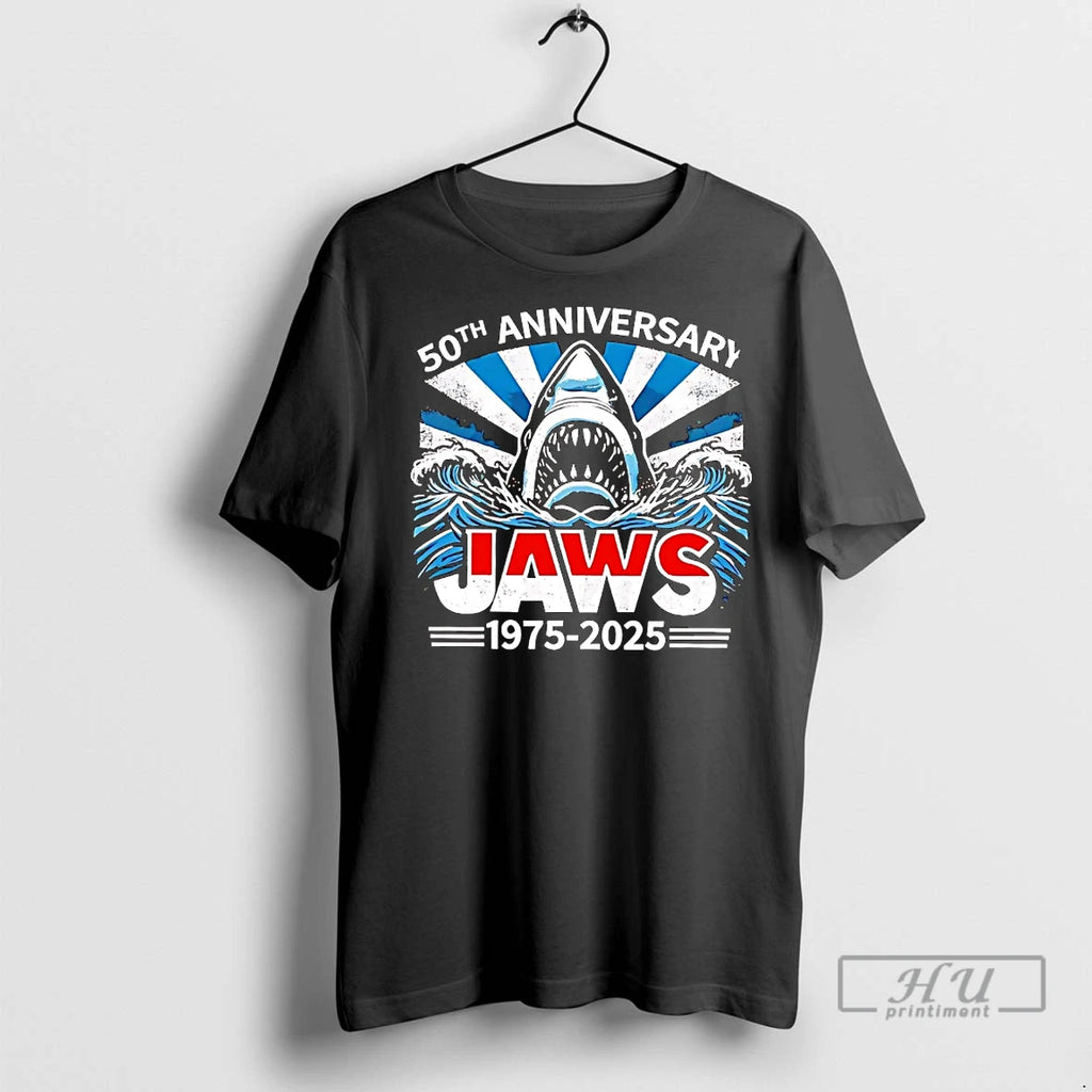 Officials Jaws 1975 2025 50th Anniversary T Shirts
