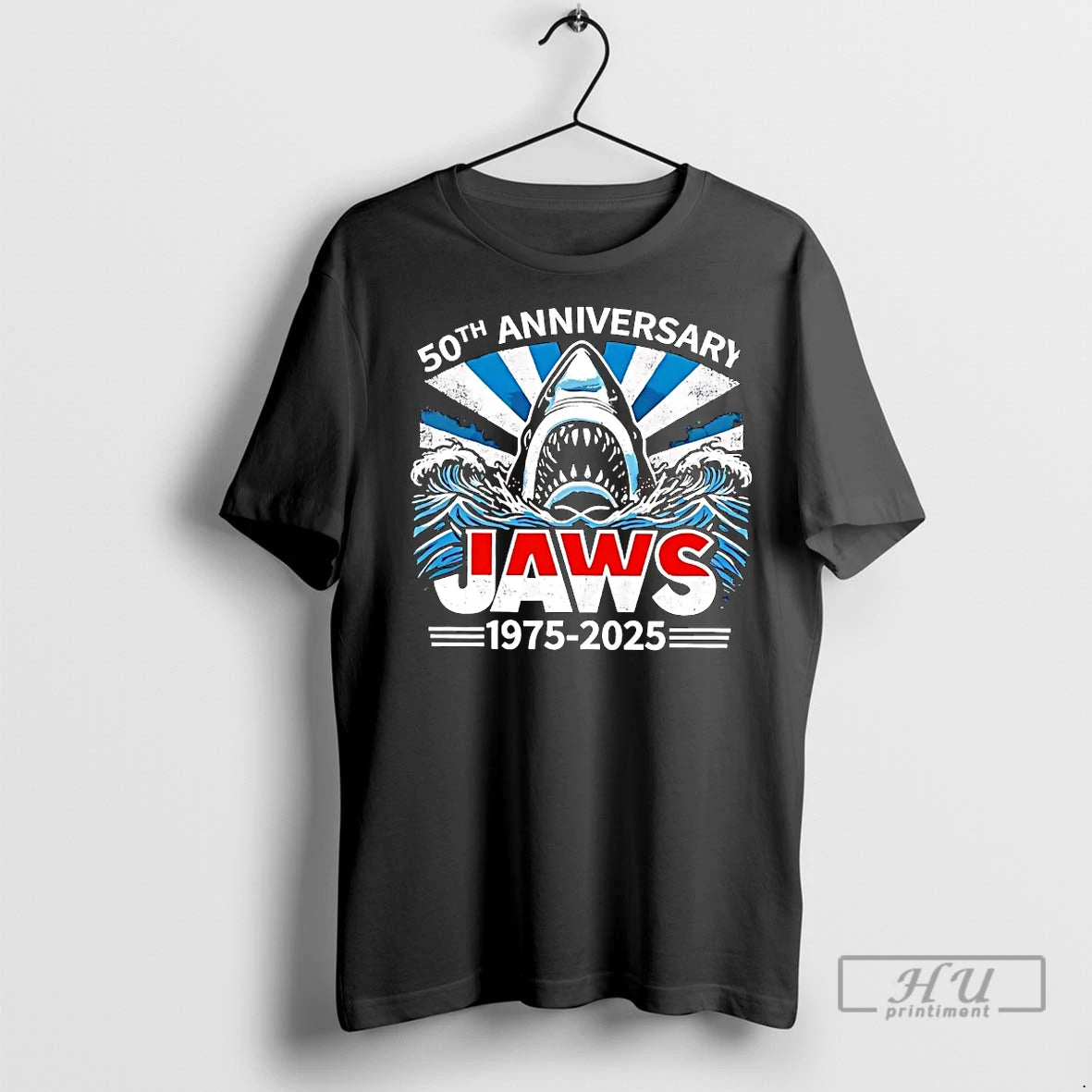 Officials Jaws 1975 2025 50th Anniversary T Shirts
