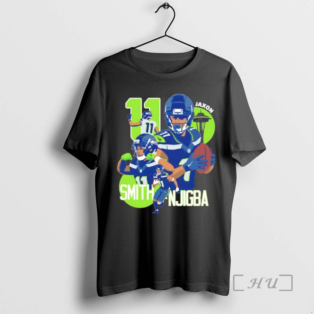 Officials Jaxon Smith Njigba Seahawks Football Number 11 Cartoon