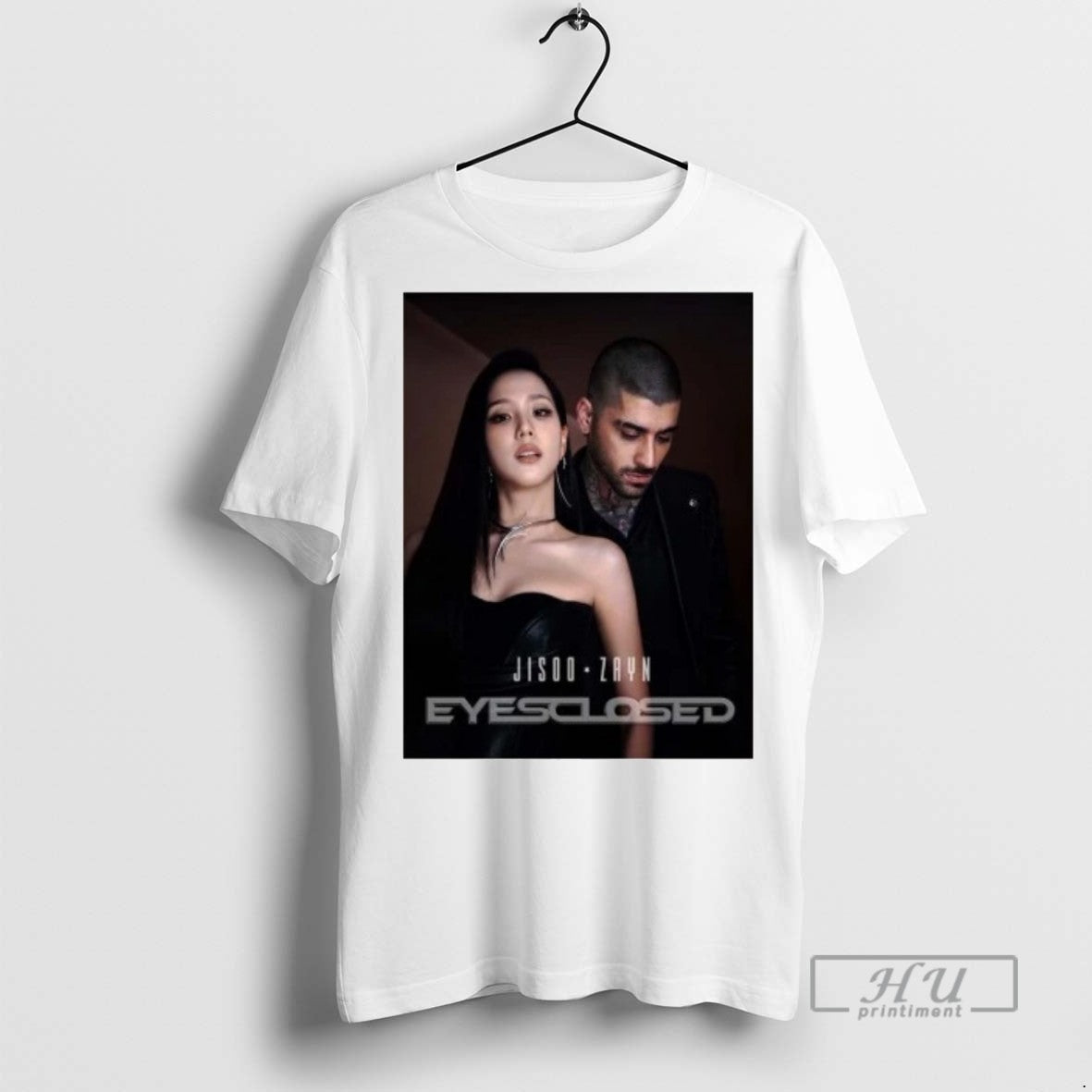 Officials Jisoo And Zayn Eyes Closed Single Out On October 10 2025 T Shirts Unisex , , , Long Sleeve Tee