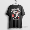 Officials Johnny Bench Hall Of Fame Class Of 1989 Signature Graphic T Shirt s