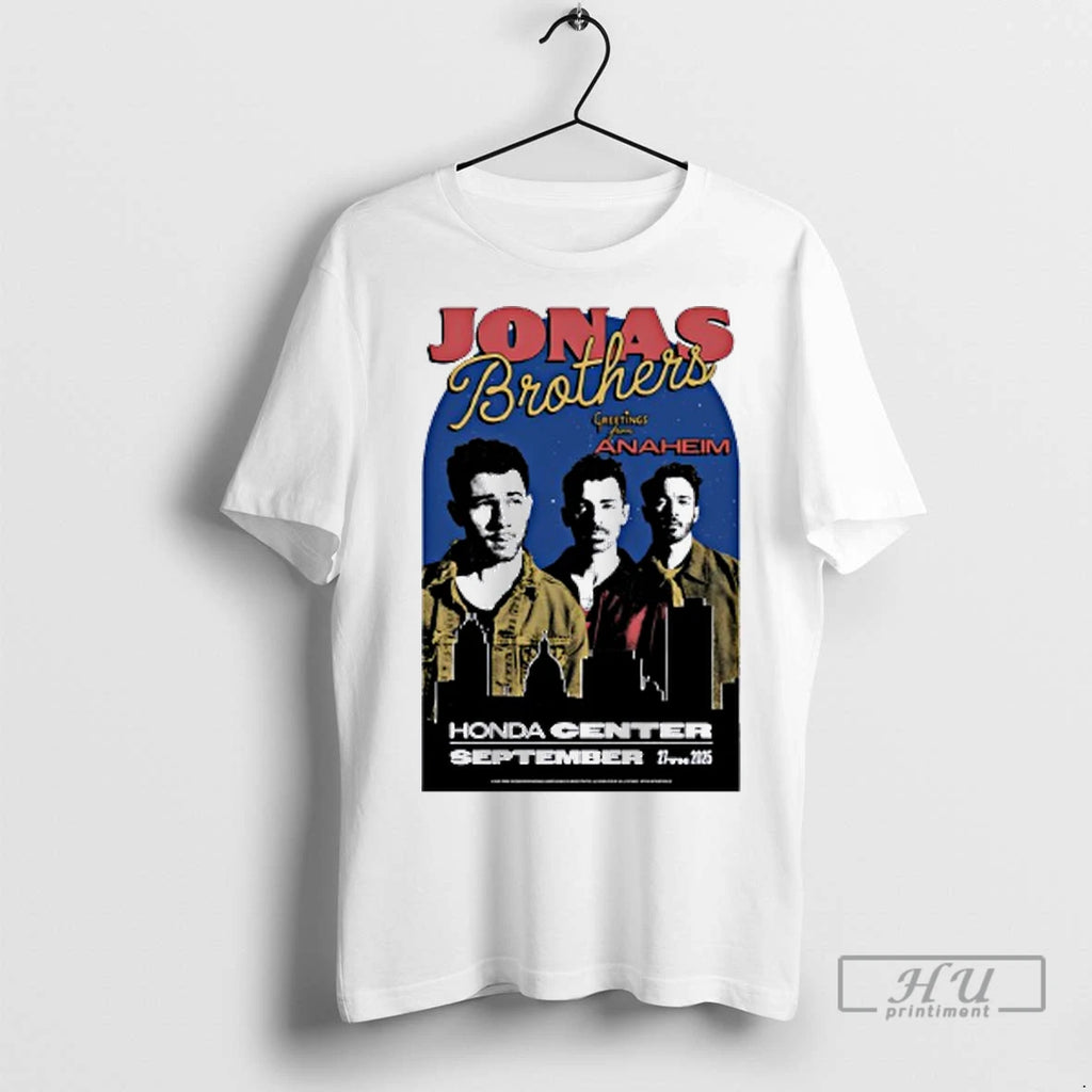 Officials Jonas Brothers Tour Anaheim Ca 09 27 2025 T Shirt