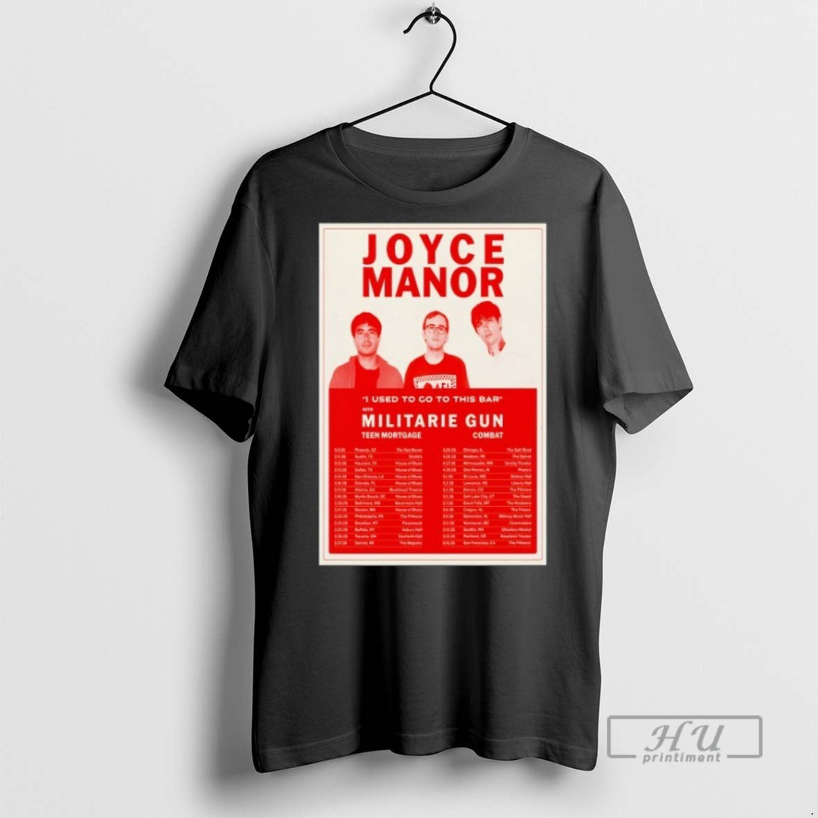 Officials Joyce Manor Bar Tour Militarie Gun Teen Mortgage Combat T Shirt s